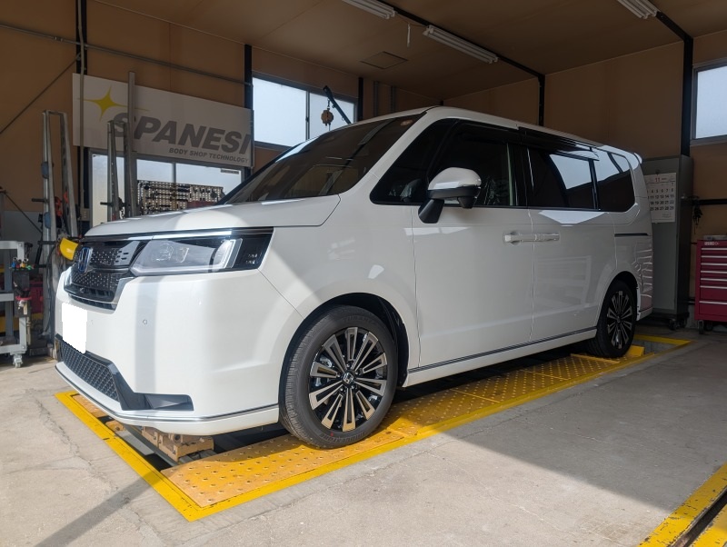 ホンダ RP8（新車）ステップワゴンHV SPADA PREMIUM LINE セラミックコーティング施工